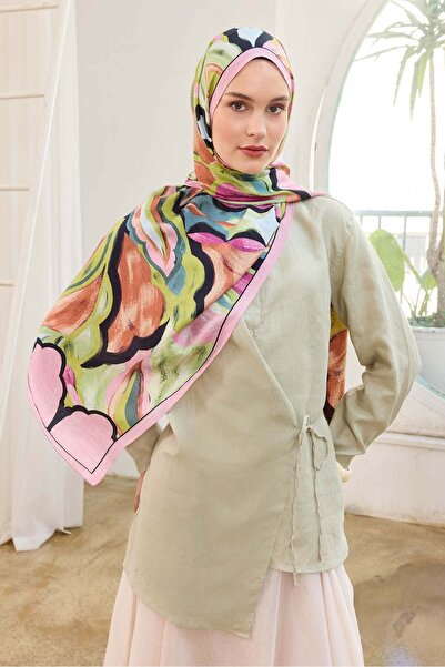 Silk Home Urban Hours Watercolor Pink Mayda Shawl