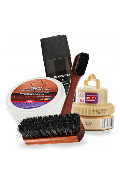Palc Set de ingrijire a incaltamintei, Deget, 5 in 1, Bej, 210 ml vaselina pe...