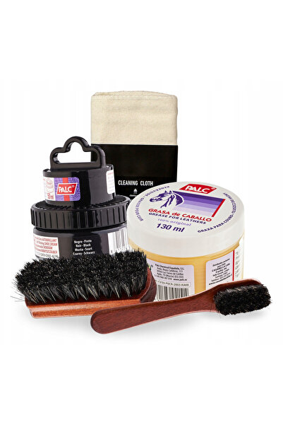 Palc Kit de curatare a incaltamintei, pentru deget, 5 in 1, pasta crema neagr...