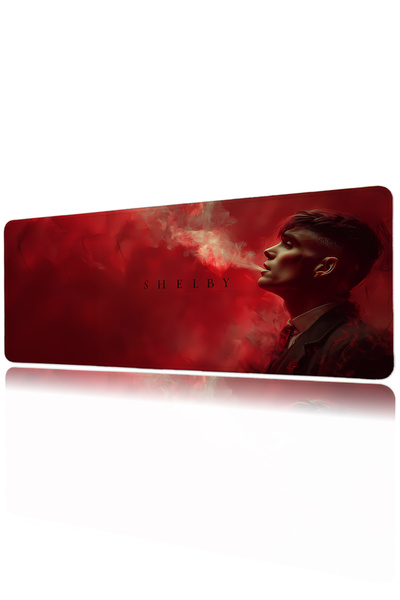 Halura لوحة ماوس للألعاب مطبوعة رقميًا بنمط Thomas Shelby Peaky Blinders مقاس...