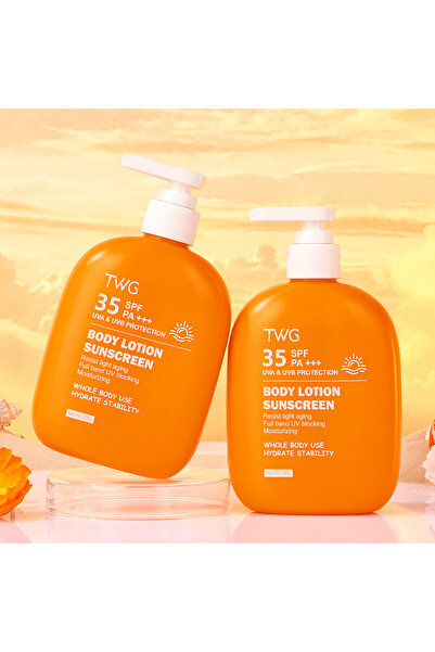 twg 300 ml Sunscreen Body Lotion SPF 35 PA+++ Moisturizing Sunblock Resist Li...