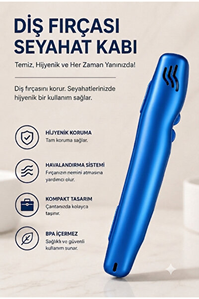 ADENZ Diş Fırçası Saklama Kabı Kutusu - Hijyenik Koruma