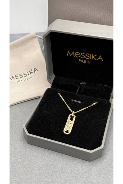 Generic Personalized Design Name Letter and Stone Necklace