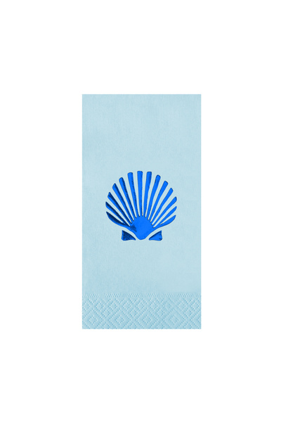 Story 33X33 cm Blue Foil Perla Oyster Shell Sea Marine Patterned 16-Piece 1/8...
