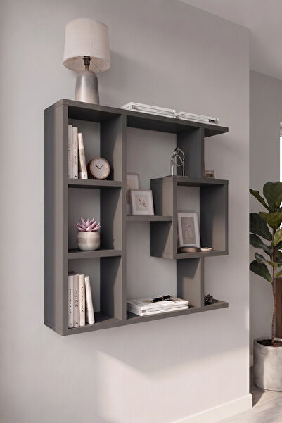 Enda Home Yegane Çift Kullanımlı Duvar Rafı / Mini Kitaplık