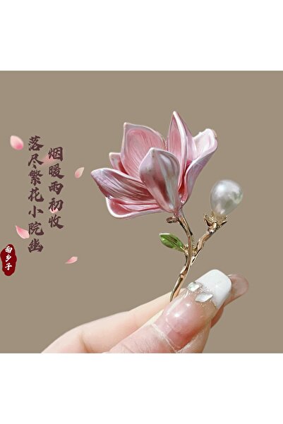 asc.home Lotus çiçeği Pembe broş 5cm