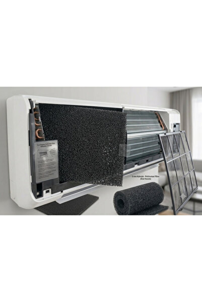 Novabis 54 x 54 cm Yıkanabilir Duvar Tip/Ofis/Ev /Split Klima Filtresi -Toz v...