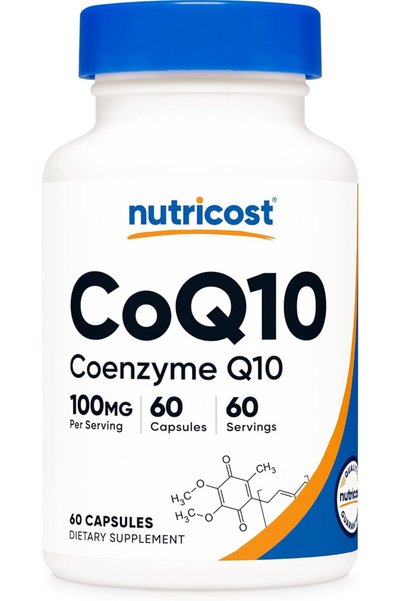 Nutricost CoQ10 100mg, 60 Vegetarian Capsules, 60 Servings - Coenzyme Q10