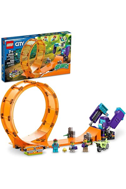 LEGO مجموعة ألعاب بناء سيتي ستنتز سماشينج تشيمبانزي ستنت لووب 60338 للأولاد و...