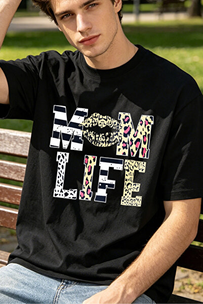 Fleck Casual Style T Shirts For Men Mom Life Leopard Print Personalized Shirts