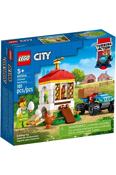 LEGO City Chicken Henhouse 60344 Building Kit (101 Pieces)