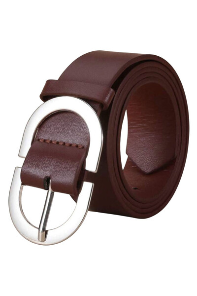 OEM Curea din piele ecologică, maro, 3.0cm, 80cm