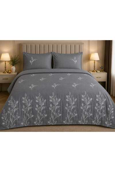 Lena Maison Orchid Chenille Embroidered Double Bedspread 240X260 cm
