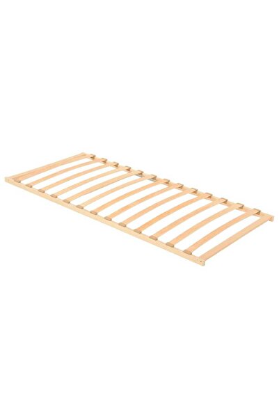 vidaxl Bază cu lamele Maro 90 x 190 cm Lemn de fag masiv