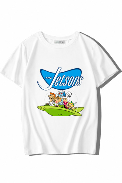 BRZ KIDS تي شيرت للأطفال من الجنسين The Jetsons (Jetgiller) باللون الأبيض