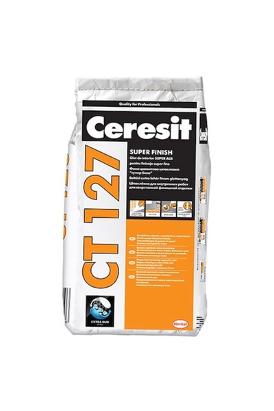 Ceresit Tencuială de finisare fină, pe bază de ciment. CT 127, interior, 5 kg