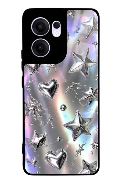 Spoyi Oppo Reno 13F Chrome Star Dream Tasarımlı Glossy Telefon Kılıfı
