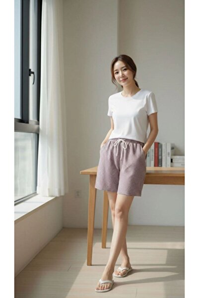 VELİZADE High Waist, Elastic Waist, Pockets, Comfortable Fit, Cotton, Combed ...