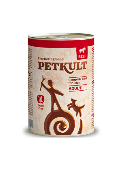 PetKult Adult cu vita, hrana umeda pentru caini, 400g