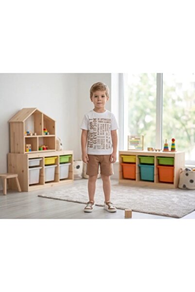 My Hanne Patterned Shorts Boys' Set 202602