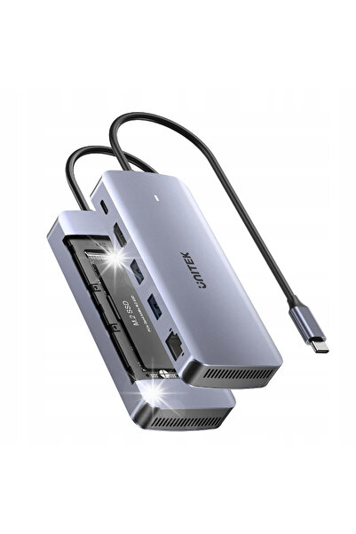 Unitek Hub USB-C 10Gbps Adaptor Activ Carcasă pentru Disc M.2 HDMI