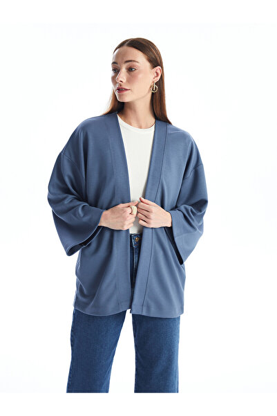 LC Waikiki Peak New Season Shawl Collar Plain Oversize Women's Cardigan