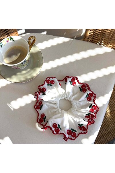 Alice İsstanbul Cherry Embroidered Bagel Buckle