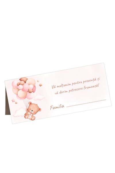 OEM Set de 10 plicuri pentru bani de botez pentru fetițe, model 14, Carton, 2...