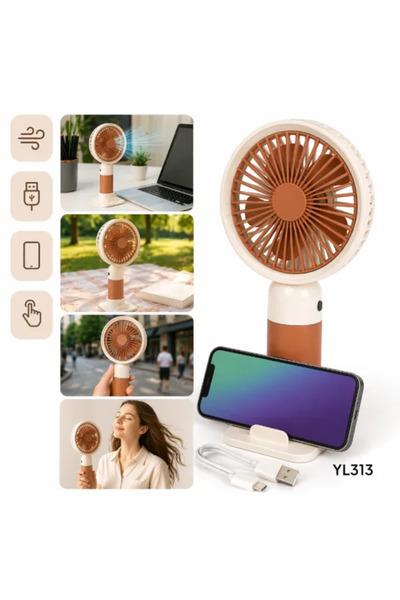OEM Ventilator portabil YL313 cu încărcare USB și suport pentru telefon, 16,5...