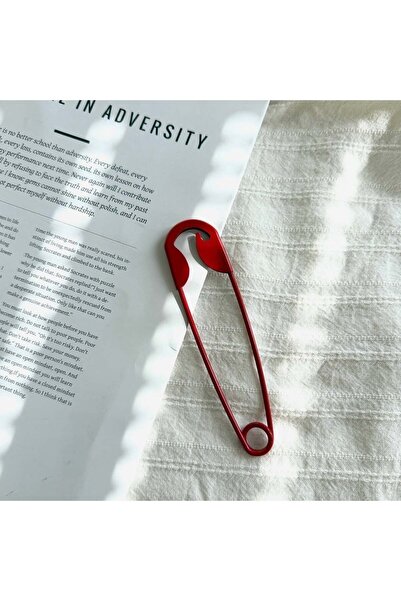 Alice İsstanbul Red Safety Pin Hairpin 14 cm