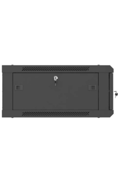 Lanberg Dulap rack de perete 4U, 19 inch, 600x450 mm, cu ușă perforată, negru