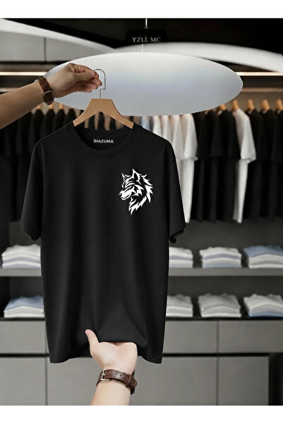 İnazuma Outdoors Unisex Oversize εμπριμέ βαμβακερό μπλουζάκι με κοντό μανίκι ...