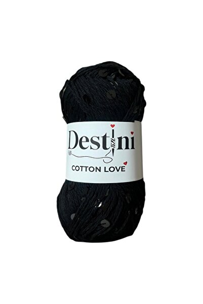 destini Cotton Love Shine Sequin Yarn Summer Beanie Bag Dress Hand Knitting Y...