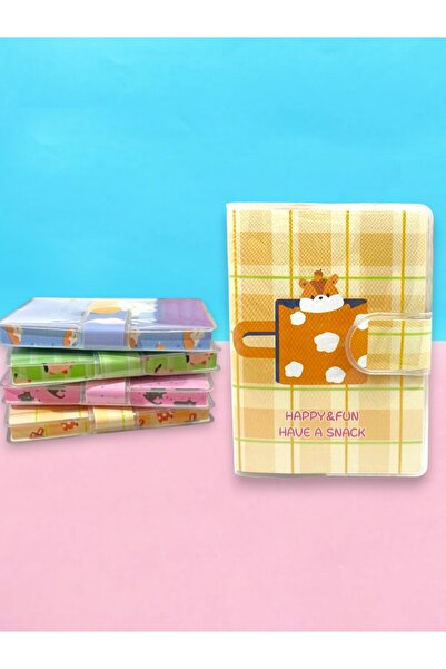 Limmy Happy & Fun Squirrel A7 Notepad, Snap Pocket Notebook - Orange