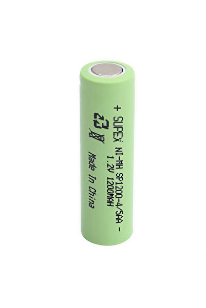Supex SP1200-4/5AA 1.2V 1200mAh Ni-MH Kısa Kalem Şarjlı Pil