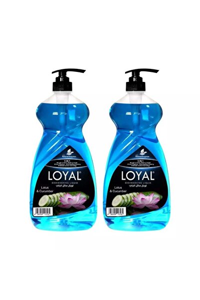 Loyal Natural Enzymes Dishwashing Liquid with Lotus And Cucumber- 2X1.5Ltr