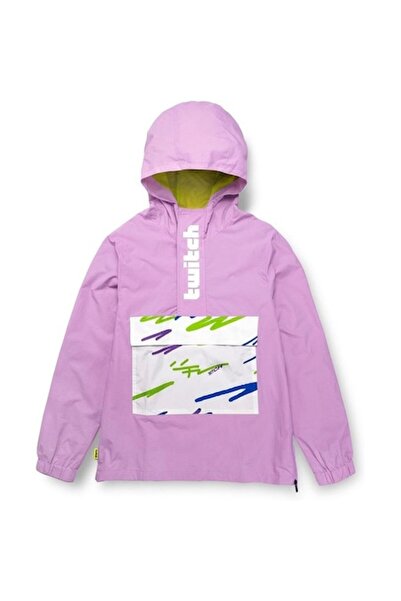 Twitch - Hooded jacket, unisex, waterproof, thin summer, multicolor, lilac, L