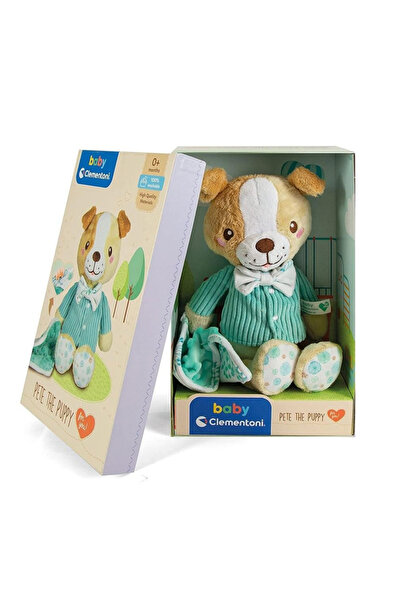 CLEMENTONI Jucărie de pluș, cățelușul Pete, într-o cutie cadou