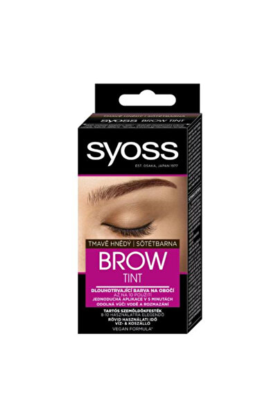 Syoss Vopsea Permanenta pentru Sprancene - Brow Tint, nuanta Maro Inchis, 1 buc