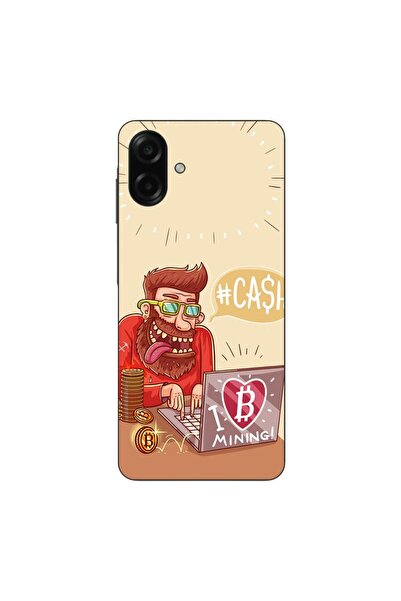 OEM Case compatible with Samsung Galaxy A07 4G Silicon Gel Tpu Model BTC Mining