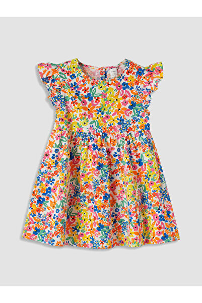LC Waikiki Rochie de poplin pentru fete cu guler rotund