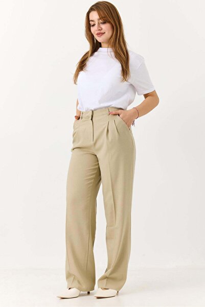 Raneel Kazançlı Alışveriş Women's relaxed fit high waist stone washed jeans