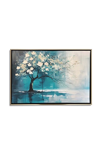DecoWalls Pictura Pe Panza Cu Rama, Decowalls, Flori Albe De Magnolie, 120x80...