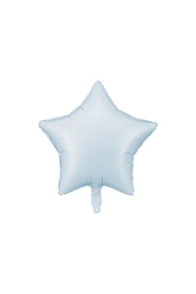 Partydeco Balon de petrecere din folie stea albastru mat, 48cm 19 inch