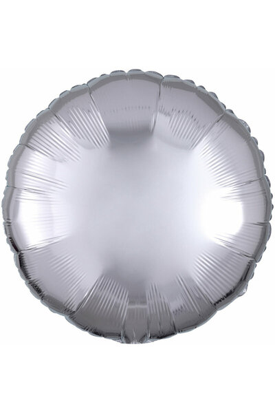 AMSCAN Balon din folie argintie metalizata rotund 43cm 9914086