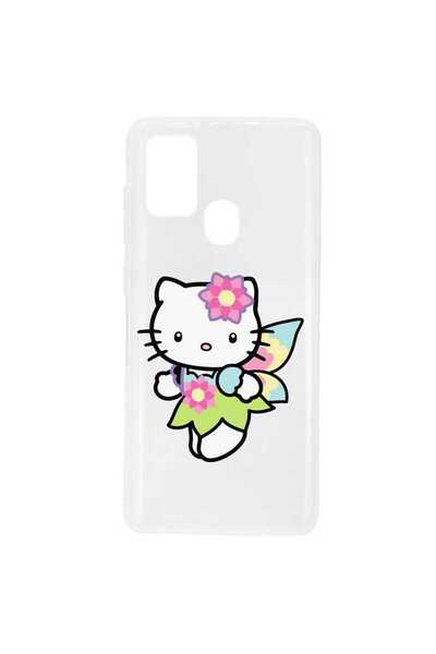 OEM Husa compatibila cu Samsung Galaxy A21s Silicon Transparenta Model Hello ...