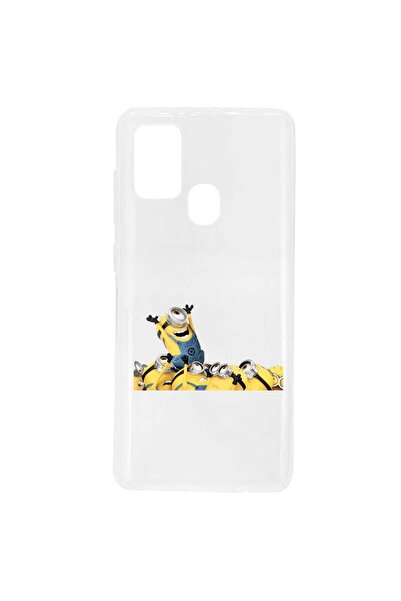 OEM Husa compatibila cu Samsung Galaxy A21s Silicon Transparenta Model Minion...