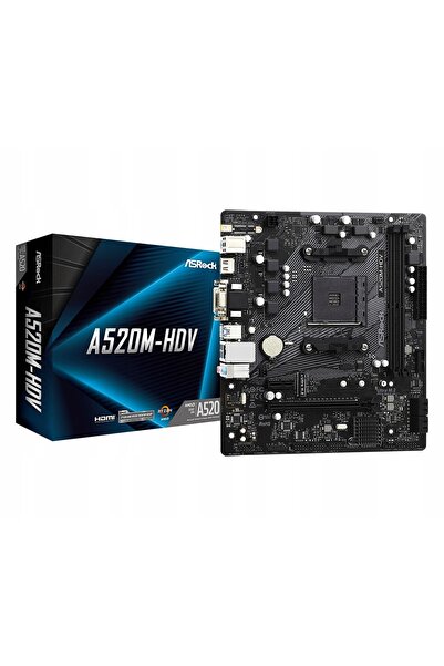 Kraft&dele Placă de bază ASrock A520M-HDV micro ATX AMD Ryzen AM4 2x DDR4