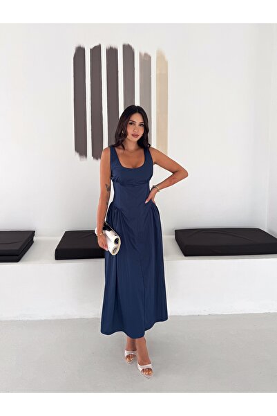 SBL COLLECTİON Parachute Fabric Women's Dress with Inner Lining