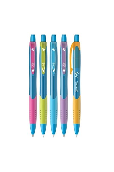Herlitz Set de 10 pixuri cu gel, 0.7mm, cerneală albastră, multicolor